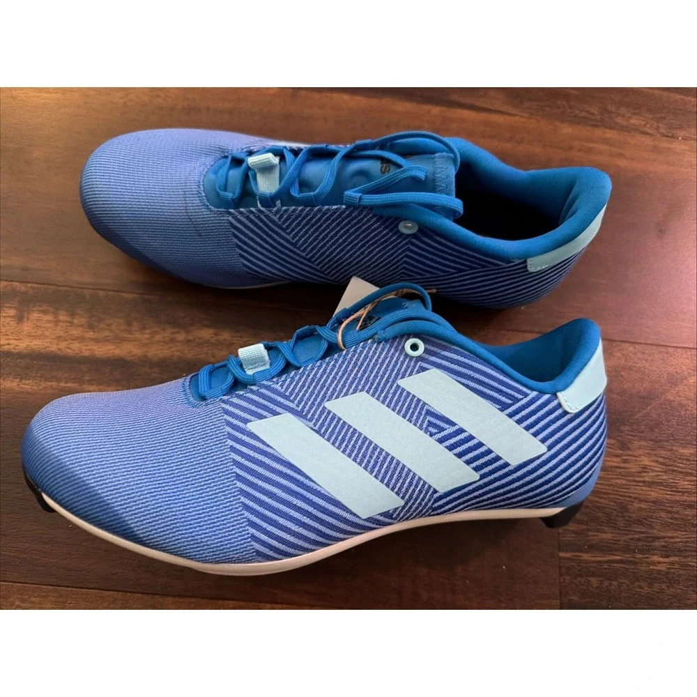 New Adidas Mens The Road Shoe Cycling Shoes Size 5.5 Blue